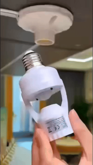 Portal&aacute;mpara con sensor en uso